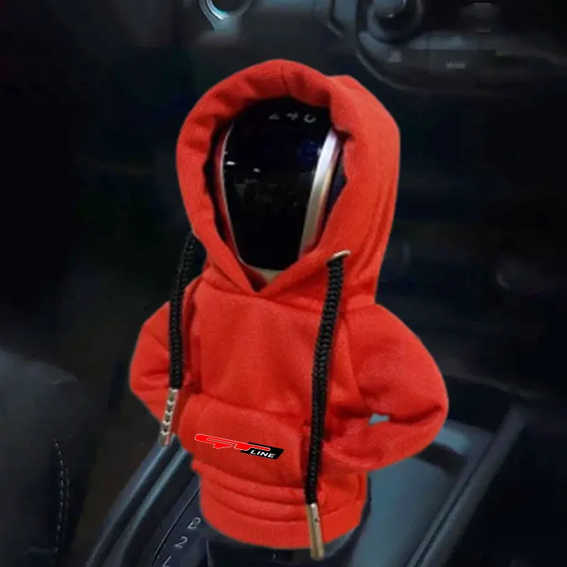 Car Gear Shift Hoodie Cover Shift Cover Gear Handle Decoration For KIA GT Line Ceed Picanto K5 Stonic Optima Sportage GT Line
