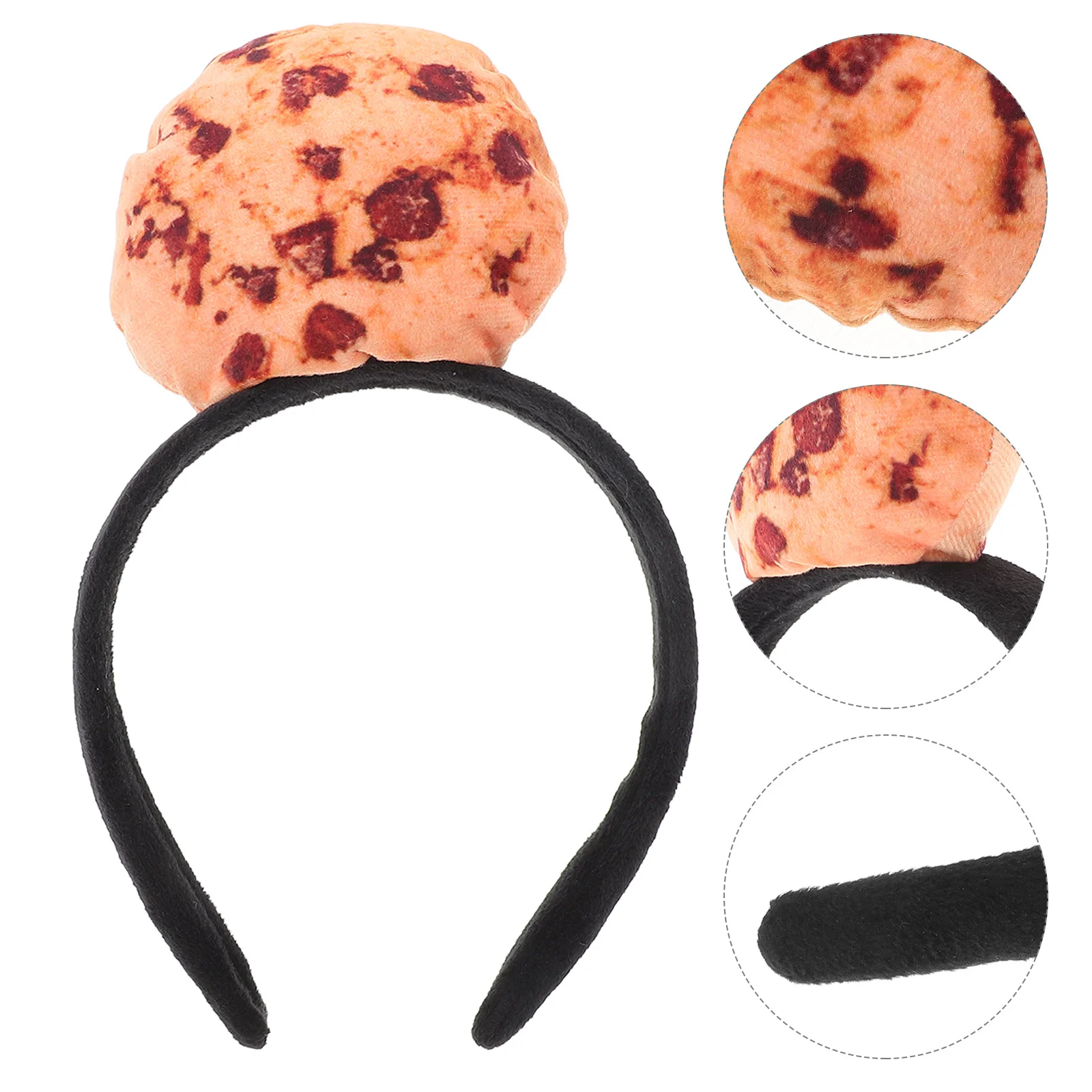 

Headband Party Cookie Cosplay Headgear Realistic Hairband Girls Themed Plastic Novelty Cute Funny