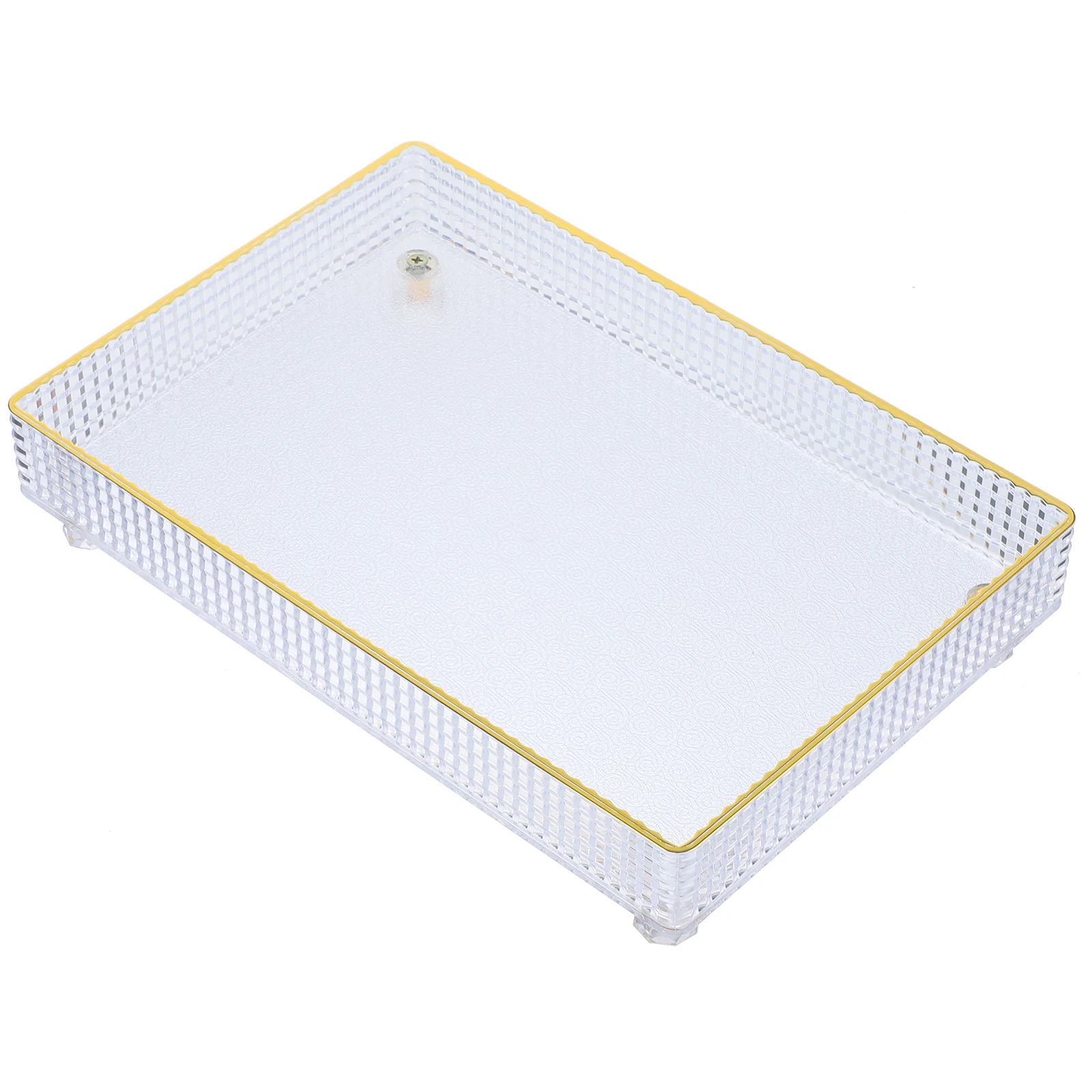 

Tray Transparent Storage Food Serving Trays for Entertaining Appetizer Drinks Decor Fruit Platter Dessert