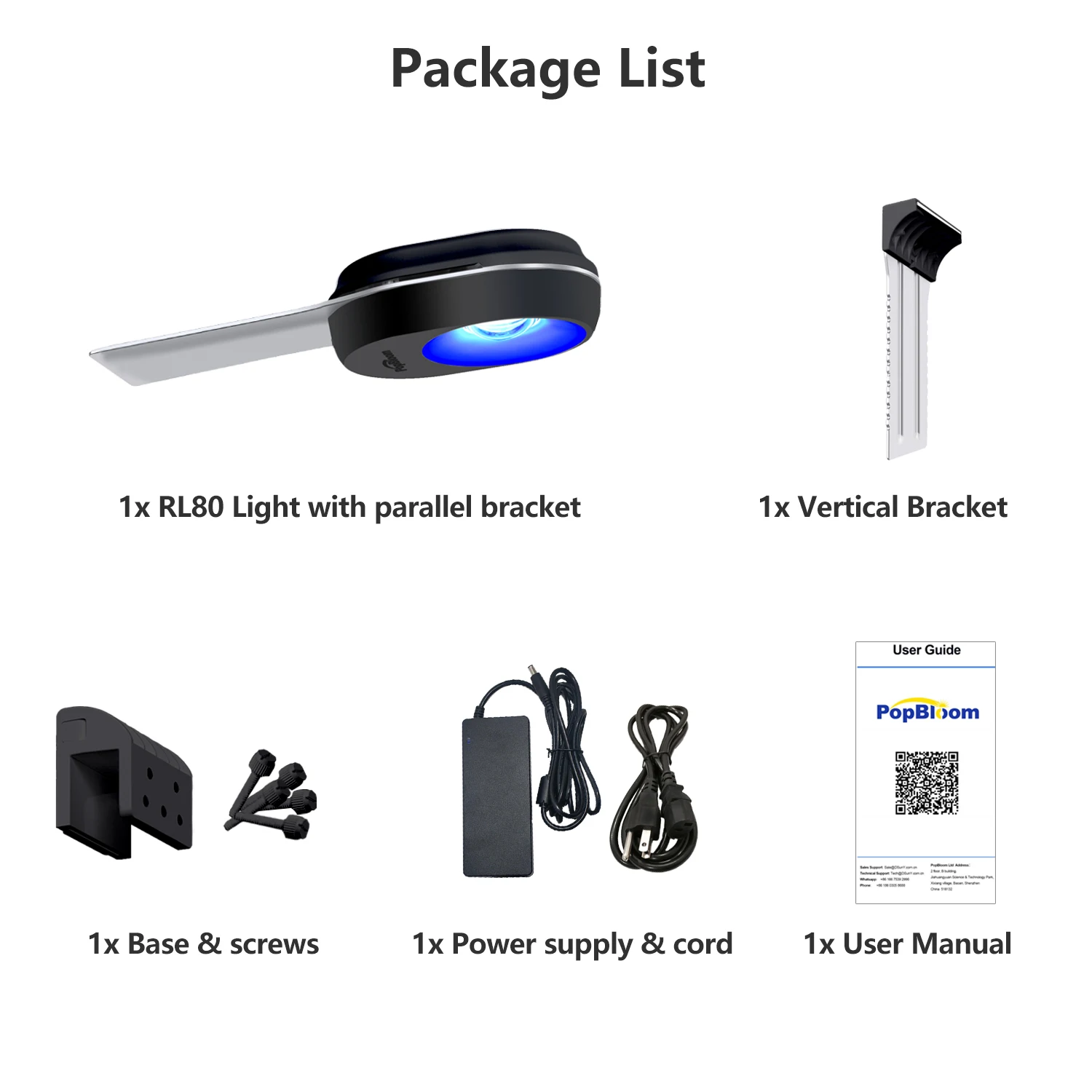 Neuestes PopBloom RL80 Nano-Aquariumlicht, professionelle LED-Aquariumlampe mit hohem PAR für SPS/LPS-Korallen, Salzwasserfische, Aquarium-LED – Detail 8