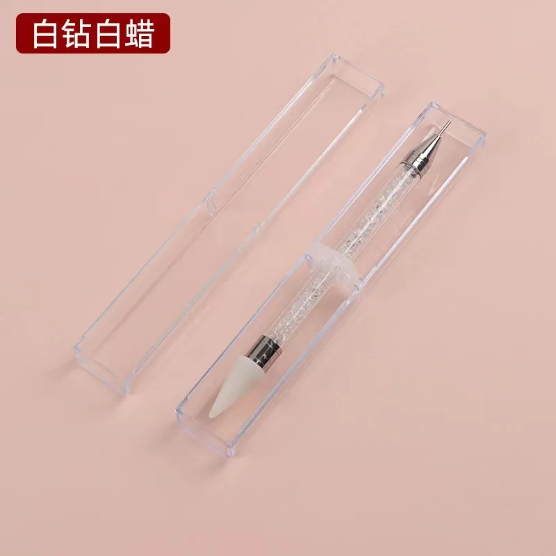 Nail Art Point Drill Pen Point Drill Crayon Double Headed Adhesive Nail Art Crayon Diamond Removal Pen Point Color Nail Art Tool