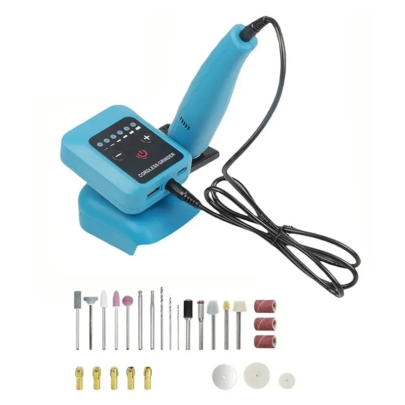 

A40Z-80W Mini Electric Grinder With Reverse Stepless Speed Adjustment For 18V-21V Battery Without Battery