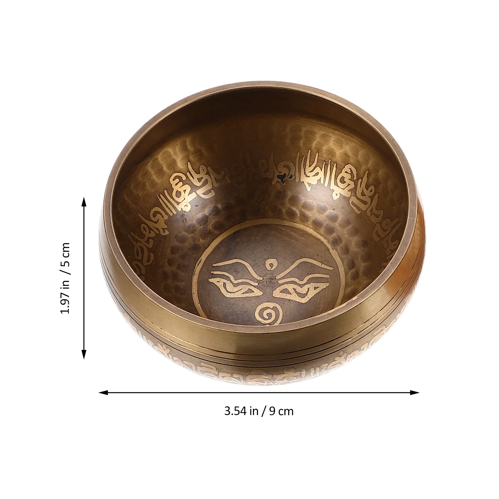 

Buddha Sound Bowl Set Decoration Handmade Singing Yoga Hanging Decorations for Home Prayer