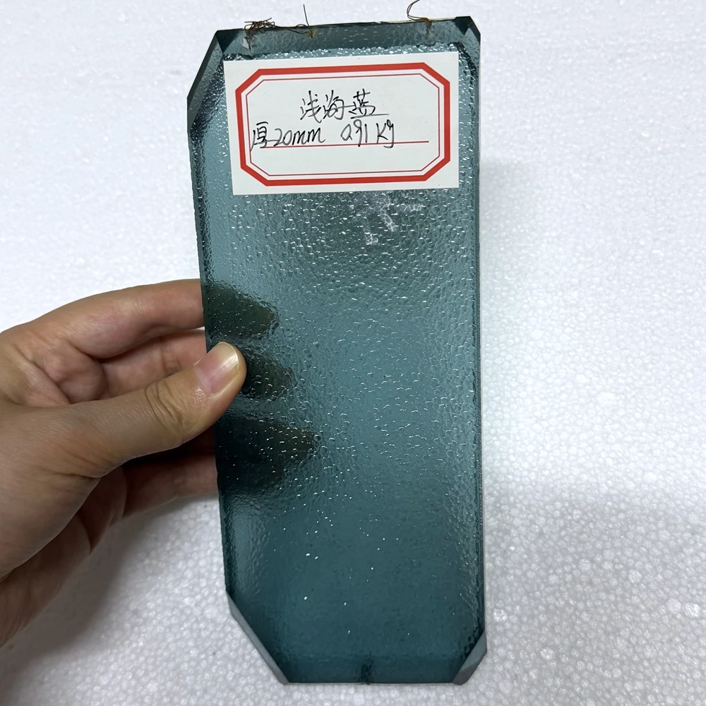 Synthetic Aqua Blue Crystal Rough Raw Material Lab Created Gemstone For Cutting