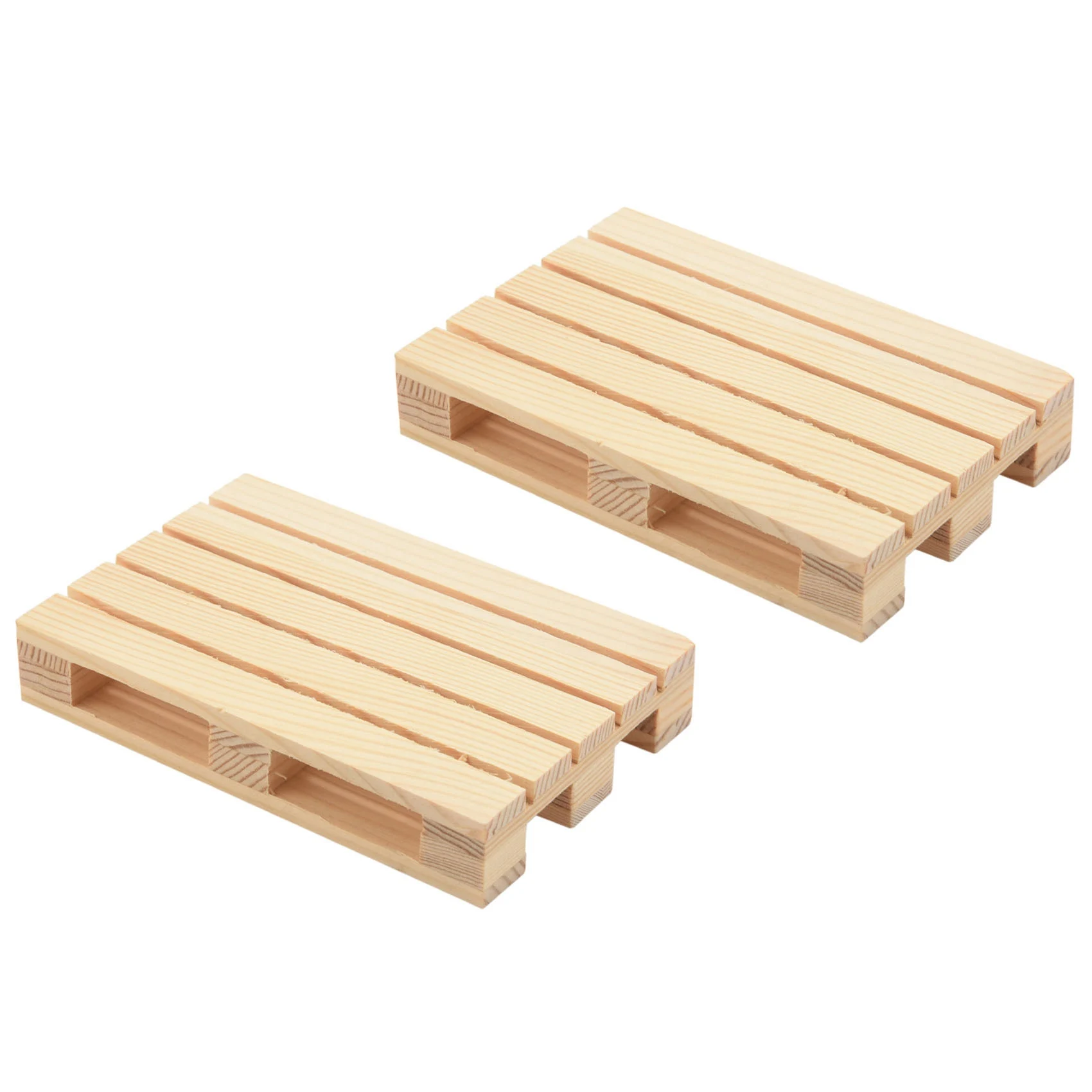 2PCS 120X80mm Wooden Pallet Decoration for 1/10 RC Crawler Car Axial SCX10 90046 Traxxas TRX4 Redcat Tamiya MST