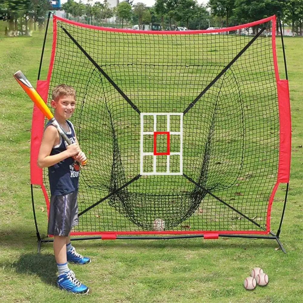 

Baseball Net Strike Zone Target Adjustable Simple Installation Softball Baseball Pitching Target Training Aid Sports Accessories