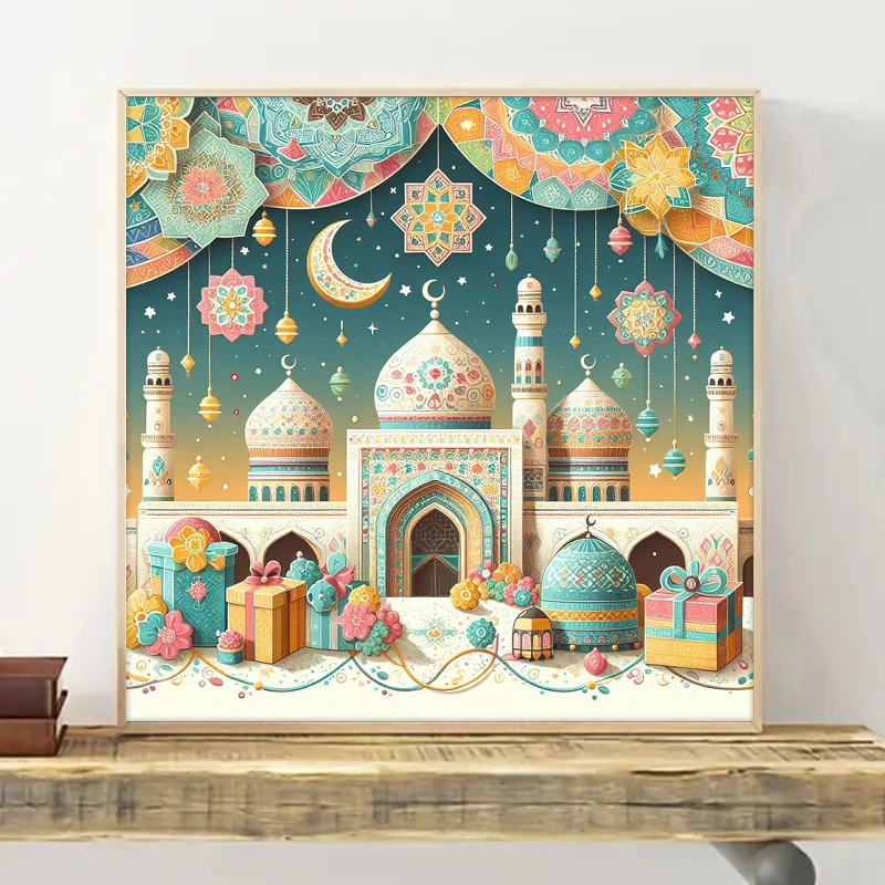 

500/1024PCS Paper Jigsaw Puzzle Fairy Tale Castle DIY Assembly Home Art Living Room Office Modern Home Decoration Gift To Friend