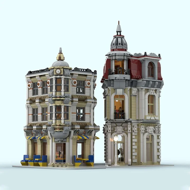 3971 pz MOC Angolo Alley Modulare Modello Building Blocks Architettura Regalo Di Natale Giocattolo FAI DA TE Idea Creativa Educazione Mattoni Per Bambini