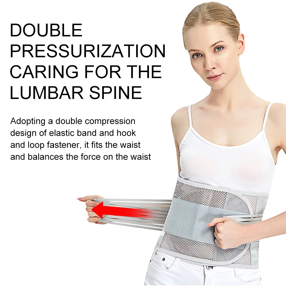 Lumbar Support Waist Belt Medical Back Brace Health Therapy Breathable Back Spine Support Corset for Disc Herniation Pain Relief