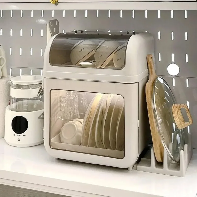 

2 Tier Multi-Functional Dish Drying Rack and Drainer Board Countertop Dish Rack with Lid Pp Plastic Removable Drip Tray