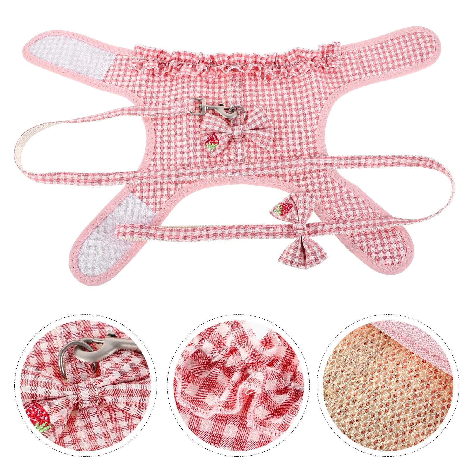 

Adjustable Soft Mesh Pet Harness for Small Dogs Cats Medium Training Walking Leash Vest Design Durable Easy Use