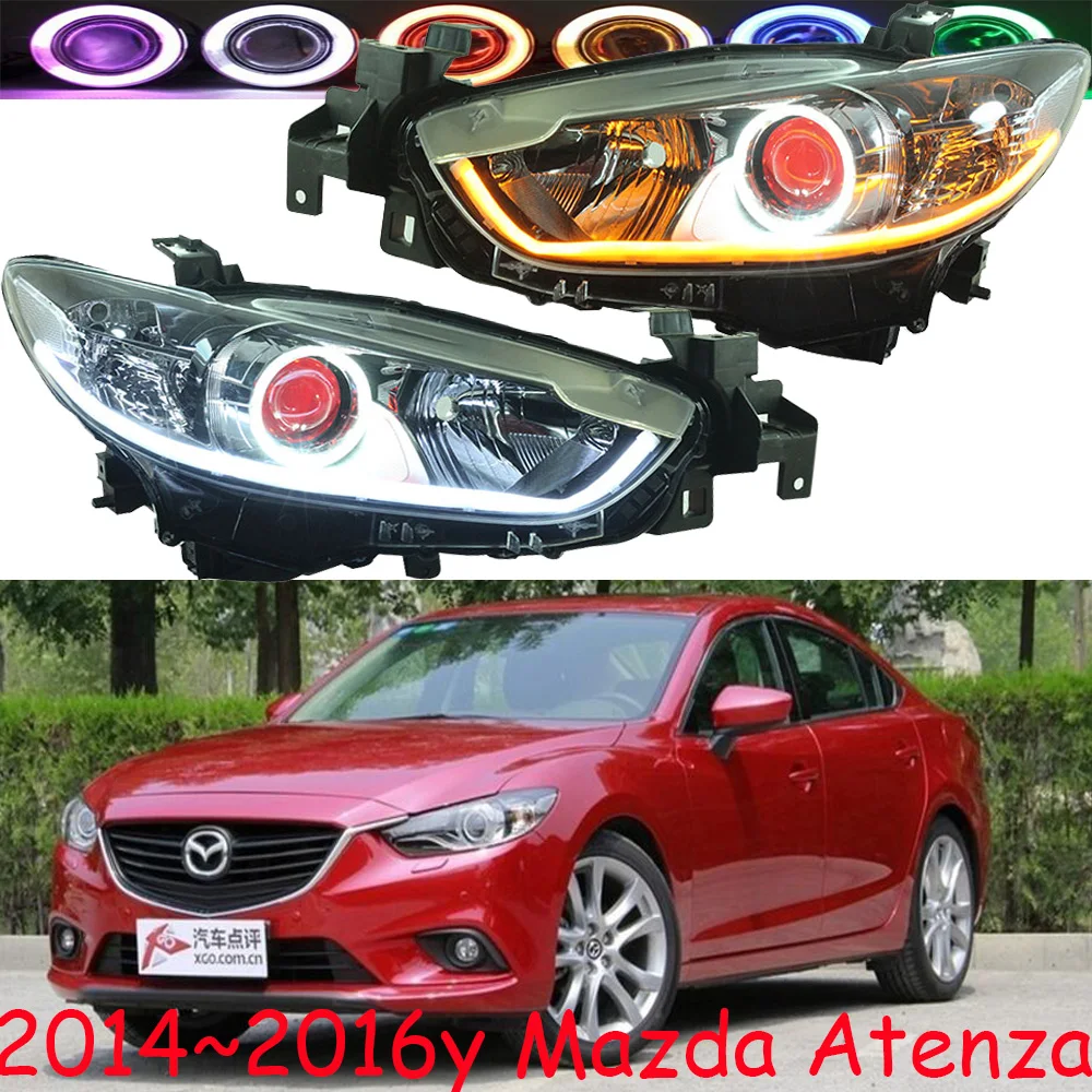 

Car Styling head lamp for Mazda6 atenza Headlight hid xenon bulb 2014~2016y Headlamp for mazda 6 mazda6 atenza fog light