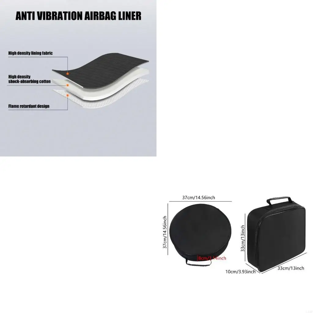 

Spacious Charging Cable Storage Bag for Outdoor Use Water Resistant Black Electric Vehicle Accessories Case L4MF