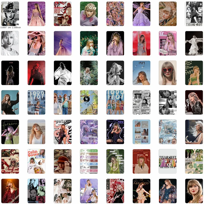 56 Stuks Taylor Swift Originaliteit Stickers Populaire Zanger Laptop/Skateboard Themafeest Waterdichte Decoratie Sticker Groothandel