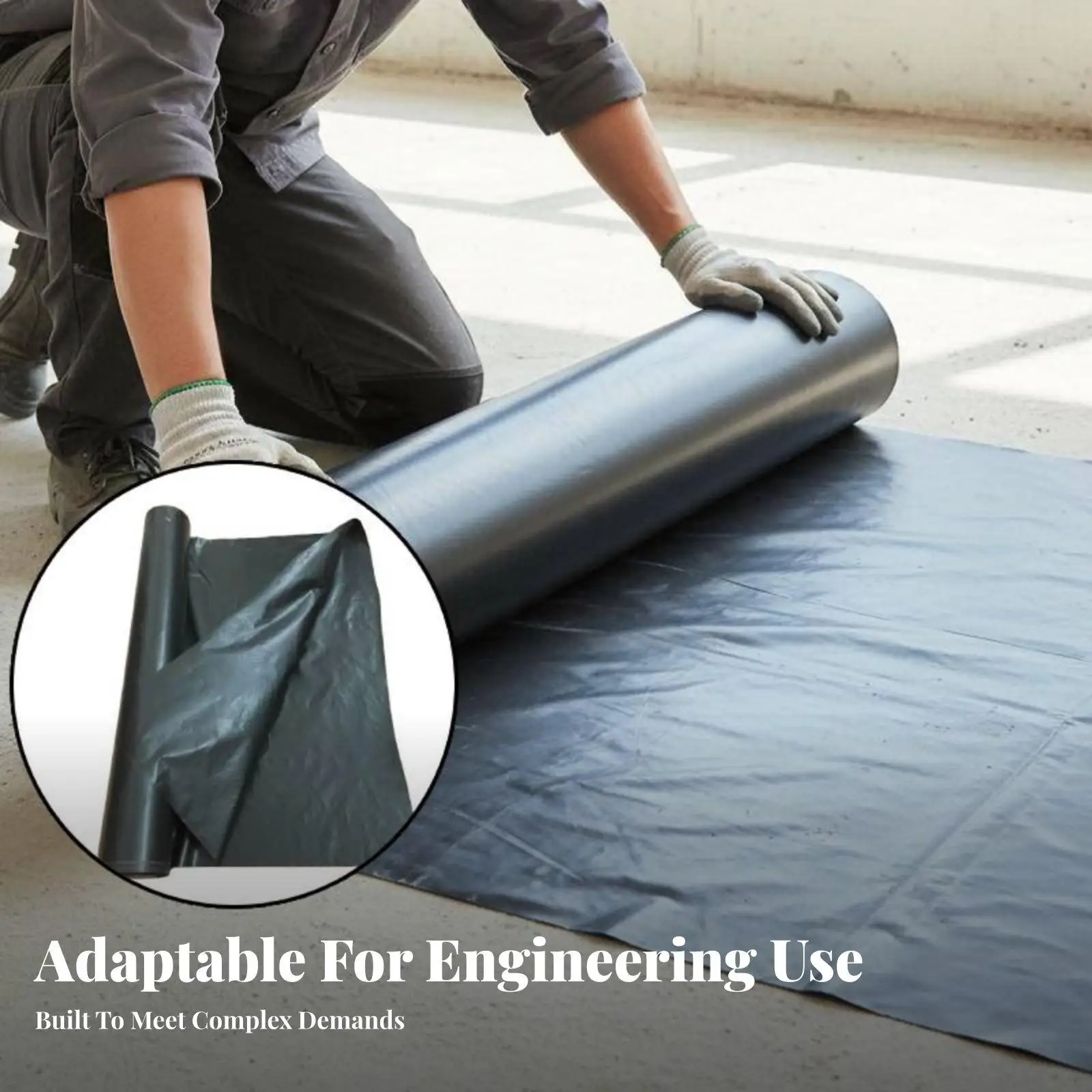 LDPE Protective Film Roll Heavy Duty Anti Seepage Underlayment Damp Proof Cover for Construction Farming Projects