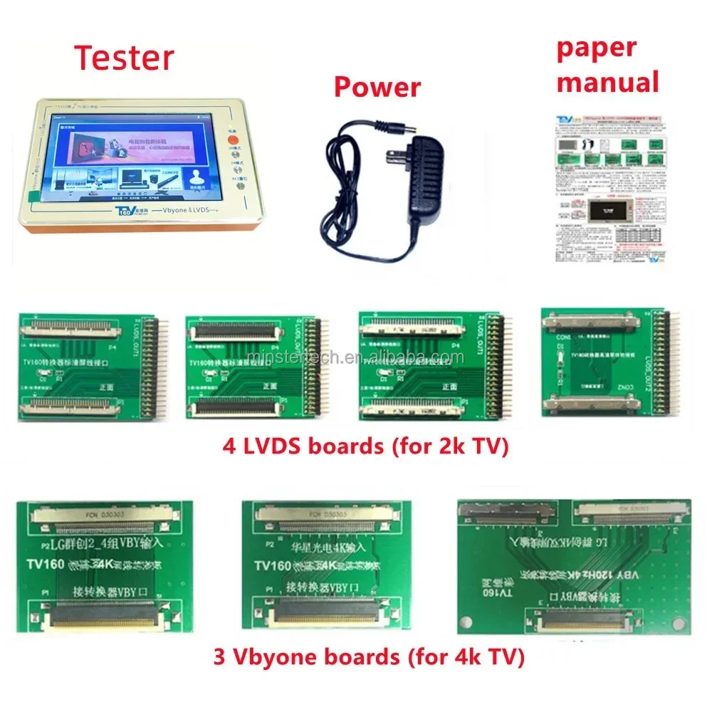 오리지널 LED LCD 스크린 디스플레이 패널 테스트 도구, TV 메인 보드 메인 보드 마더 보드 수리 테스터, 7 세대