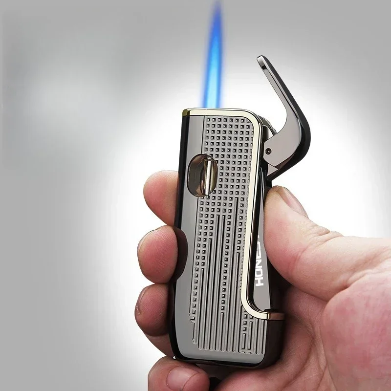 

NEWHONEST Metal Direct Flame Metal Windproof Lighter With Cigar Hole Multi-function Igniter High-end Business Inflatable Lighter