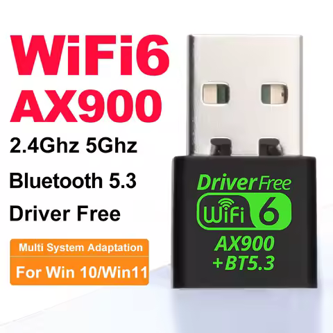 900Mbps USB WiFi Bluetooth 5.3 Adapter Dual Band 2.4G 5G Wireless External Receiver RTL8851BU Wi-Fi Dongle for PC Laptop Desktop