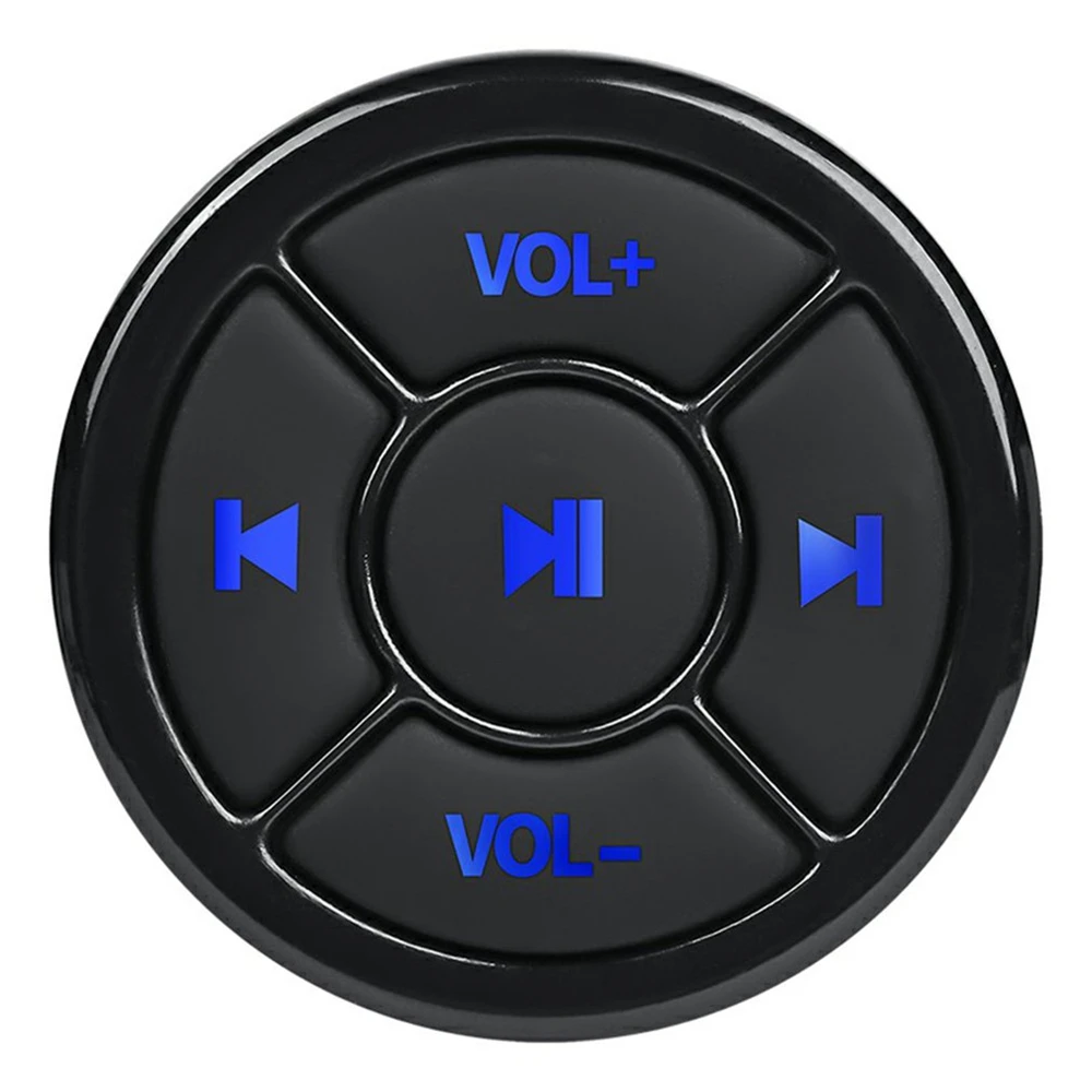 Car Wireless Media Button Remote Controller Motorcycle Bike Steering Wheel MP3 Music Play for Phone Tablet