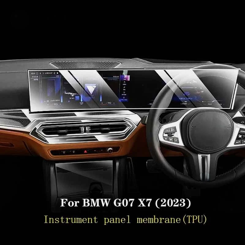 For BMW G07 X7 2023 LCD screen TPU film Screen protector Anti-scratch film Accessories refit Car GPS navigation Protective film