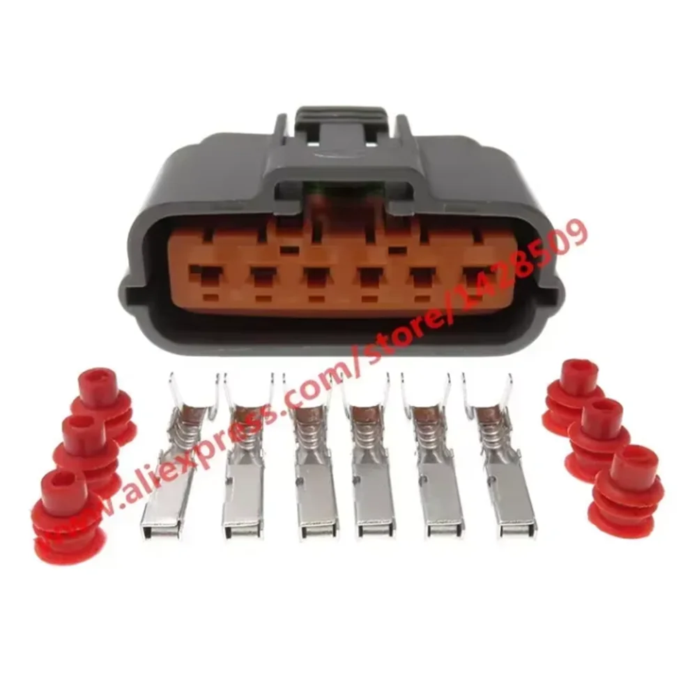1 Set 6 Pin Electrical Ignition Part Connector Accelerator Pedal Cable Plug 6195-0035 For Nissan
