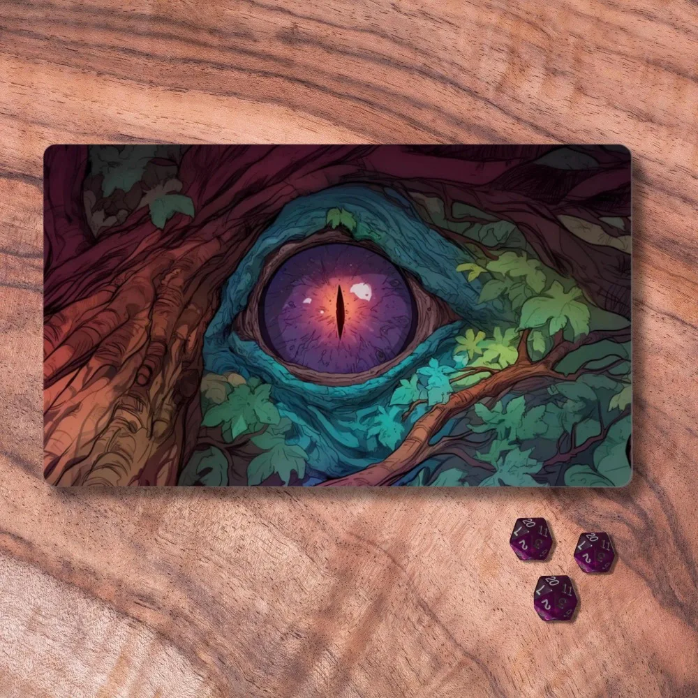 MTG Playmat, Evil Eye Themed TCG Playmat Available With or Without Zones, Monster Eye TCG Playmat, Gifts for Gamers