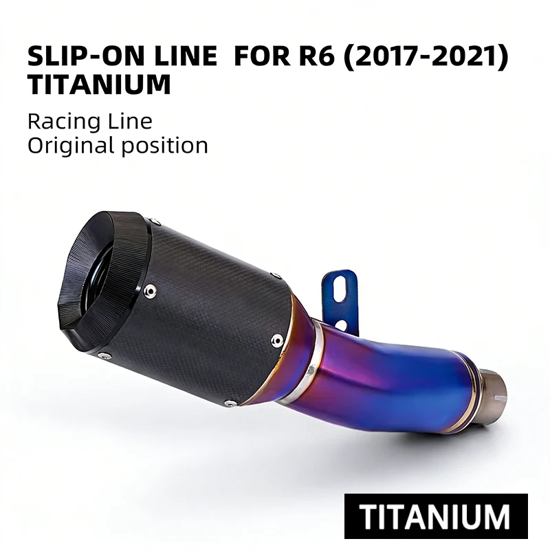For YZF-R6 2017-2021 Titanium motorcycle Original location, racing performance exhaust