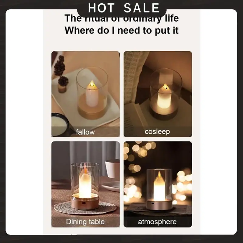 24-Hour Delivery Manual Scanning Intelligent Candlelight Atmosphere Motion Sensor LED Night Light USB Charging Automatic Switch