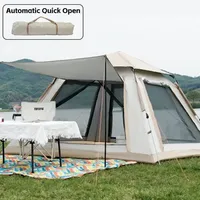 5-8 Person Outdoor Automatic Quick Open Tent Rainfly Waterproof Camping Tent Family Outdoor Instant Setup Tent with Carring Bag