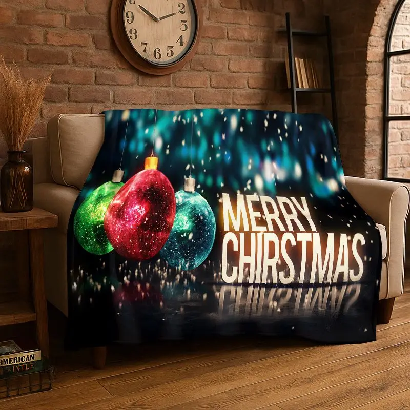 Cozy Christmas Throw Blanket,Ultra Soft flannel with Festive Santa Claus Print,The Perfect Holiday Cuddle Blanket for Your Couch