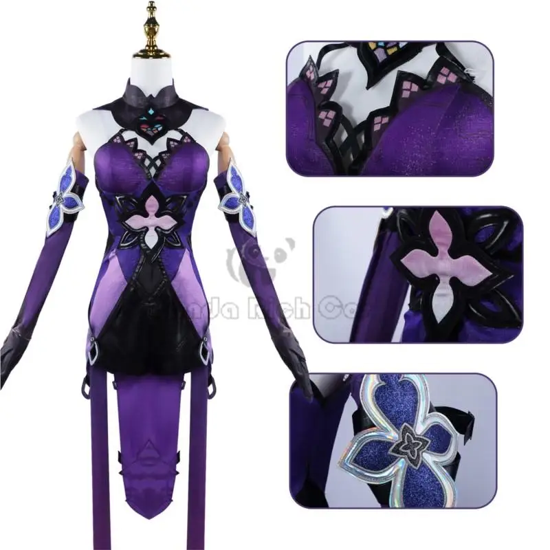 بدلة لعبة البجعة السوداء للسكك الحديدية من Honkai-Star للنساء ، زي مثير ، زي تنكري ، شعر مستعار ، أحذية ، عيد جميع القديسات ، حفلة كرنفال ، زي لعب الأدوار