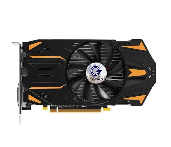 C Ccting Rx 550 4Gb Videokaart Dual Fans 128bit Gddr5 6000Mhz Rx 550 Grafische Kaarten Gaming Huishoudelijk Kantoor Voor Peladn Gebruikt