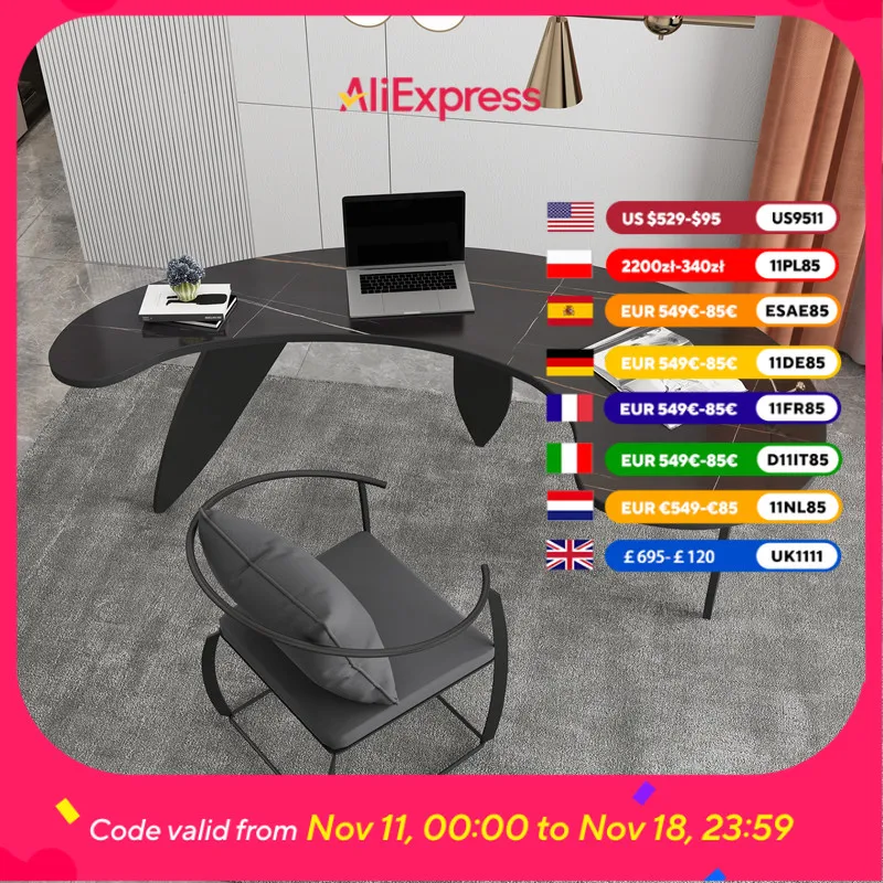 

Asthetic Writing Office Desk Desktop Designer Study Gaming Computer Desks Height Bedroom Bedroom Mesa Para Computador Furniture