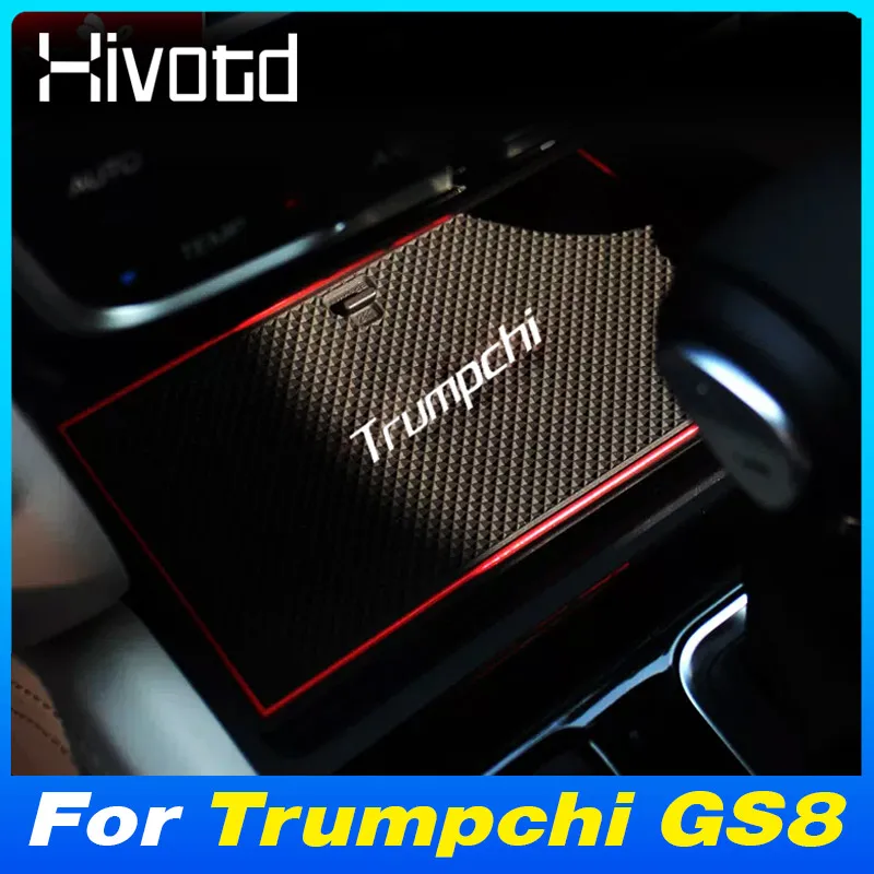 

Car Non-Slip Dust-Proof Mats Rubber Door Groove Cup Pad Cushion Cover Set Auto Decoration Accessories For GAC Trumpchi GS8 2023