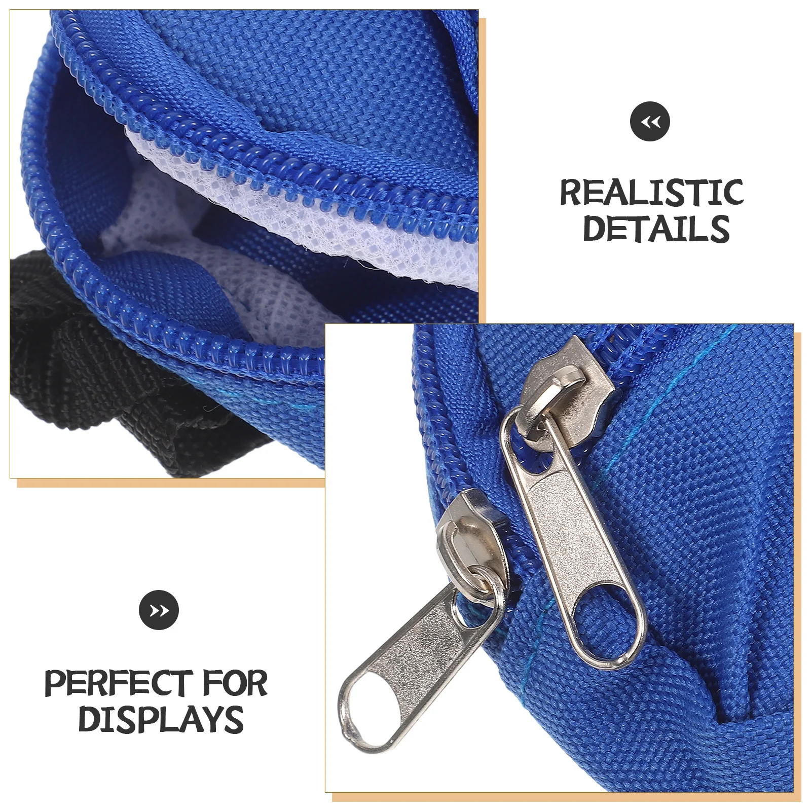 Mochila em miniatura fofa, 2 peças, adereços, escala 1:6, zíper realista, bolsas escolares para cenas de casa de bonecas, acessórios, mochila em miniatura