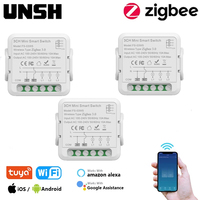 Tuya Zigbee WiFi 1 2 Gang Smart Light Switch Module Smart Life Automation DIY Breaker 2 Way Control Work with Alexa Google Home