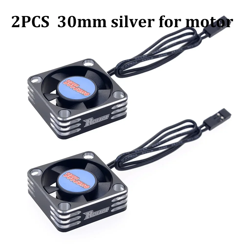 2PCS OVERTREFFEN HOBBY Koelventilator 25/30/35/40/50mm Raket Warmteafvoer Fans Metalen Motor Fan Cover voor Borstelloze Motor RC AUTO
