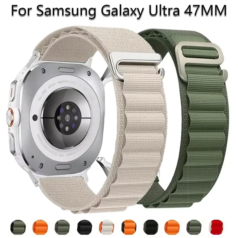 

Alpine Loop For Samsung Galaxy Watch 7 Ultra Strap 47mm Accessories Sport Nylon Bracelet correa Galaxy watch ultra band 47 mm