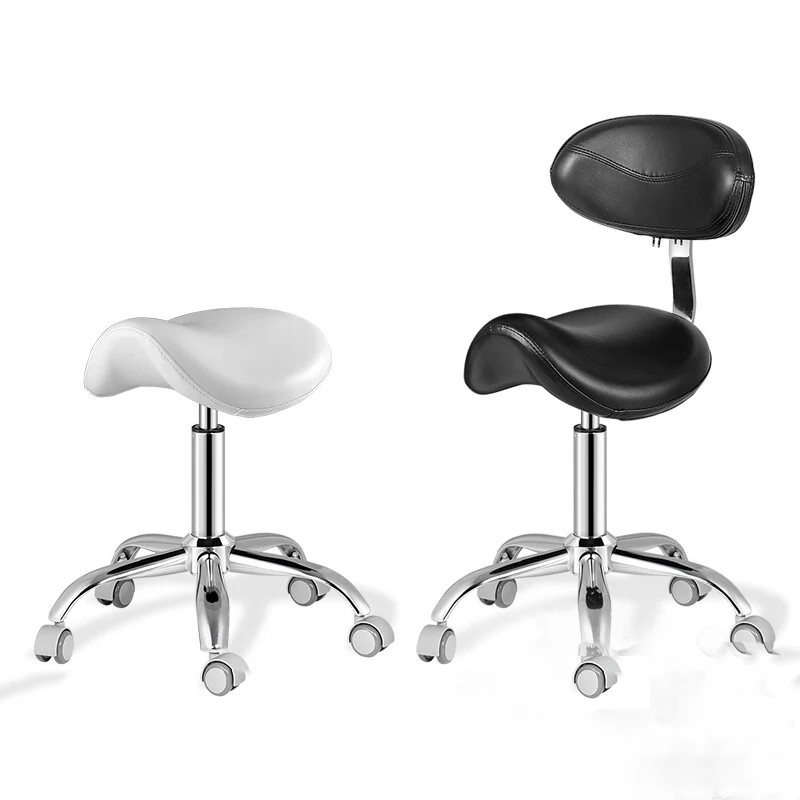 Bar Backrest Stool Beauty Salon Hairdressing Barber Shop Office Saddle Chair Dentists Rotatable Make up Tattoo Chairs Furniture