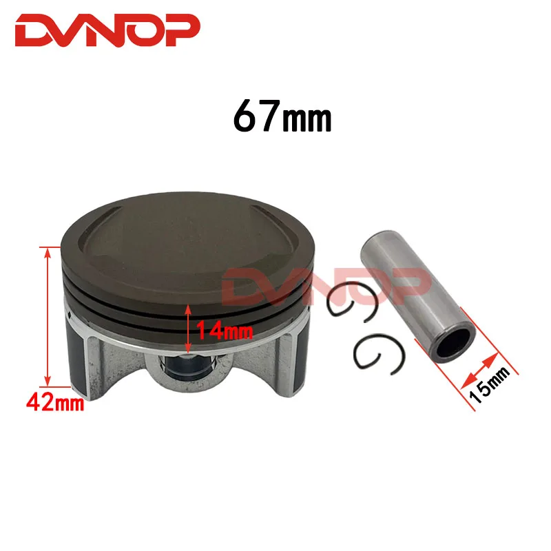 67mm Motorcycle Cylinder Piston Gasket Rebuild Kit  for LONCIN RE250 CRF230 GP250 CB250 GTY TGR CQR KAYO BSE 250 Dirt Bike QUAD