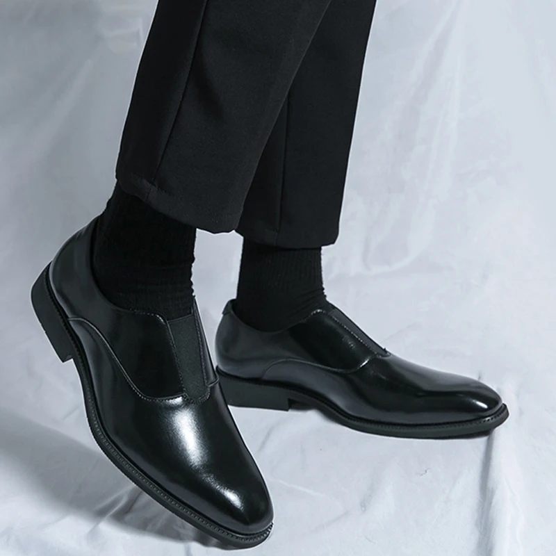

Four Seasons Men's Business Leather Shoes Sewing Pointed Comfortable Outdoor Business Formal Men's Leather Shoes Men Shoes