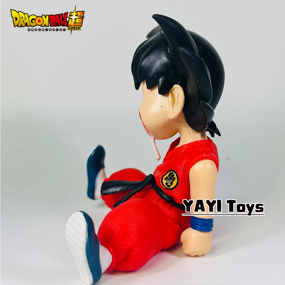 10cm Anime Dragon Ball Z Figur Kakarotto GK PVC Actionfigur Auto-Zubehör Sitzende Haltung Schlafender Son Goku Modell Spielzeug Geschenke – Detail 3