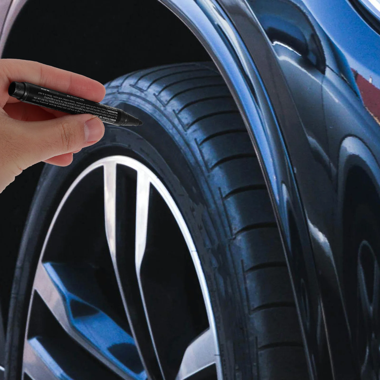 3 قطعة أقلام طلاء الإطارات مريحة تركيبة خاصة للإطارات ألوان نابضة بالحياة سهلة التعامل مع لا يتلاشى قلم طلاء الإطارات