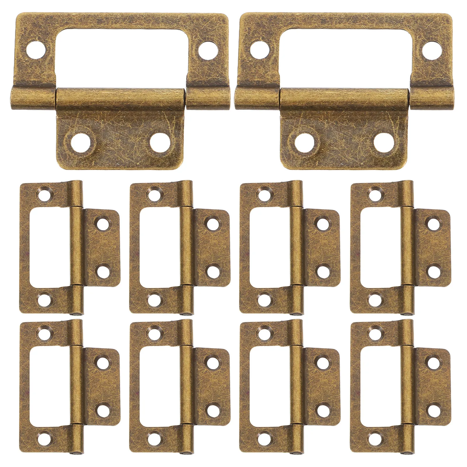 Vintage Furniture Hardware Replacement - 12 peças de dobradiças de latão