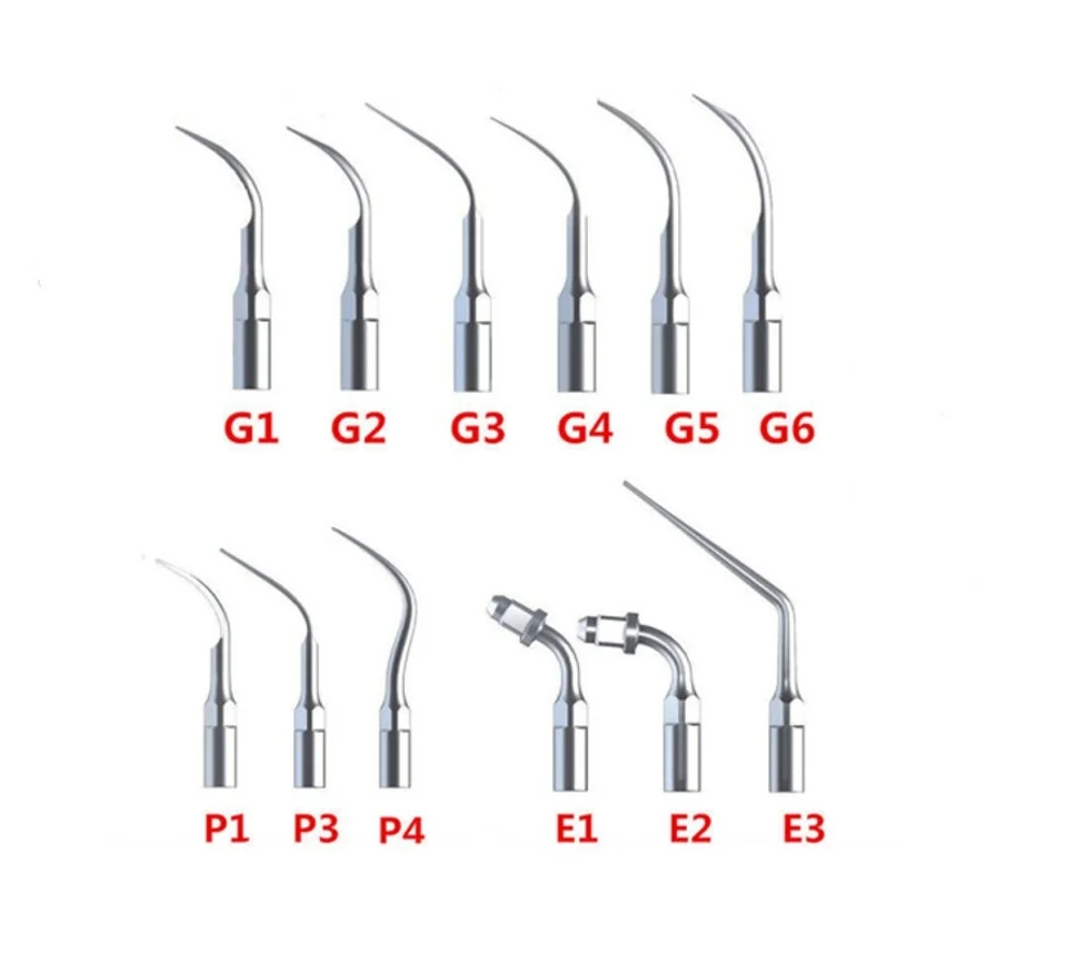 2pcs Dental scaler cutter head Ultrasonic scaler working tip Supragingival and subgingival scaling work head