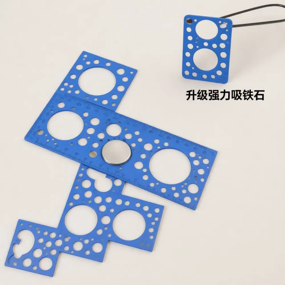 Aluminum Alloy Hinge Installation Locator Cabinet Door Hardware Mounting Tool Magnetic Fixing Jig Precise Positioning Gadget
