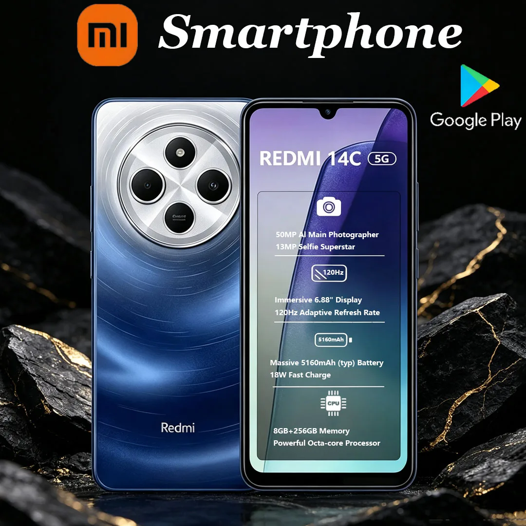 Xiaomi Xiaomi Redmi 14C 5G Dual-SIM New Mobile Phone Octa-core Processor 6.88" 120Hz Display 5160mAh Battery Gaming Smartphone 8+256GB - Aliexpress Deal