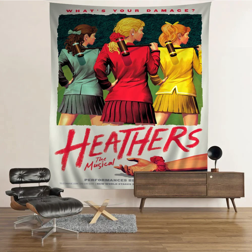 

Классический T-Teenage M-Musical Heathers с принтом, большой настенный гобелен, индийский Будда, украшение на стену, богемное одеяло в стиле хиппи