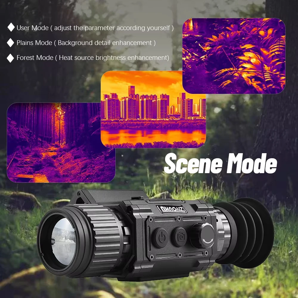 TK256L التصوير الحراري أحادي نطاق 256x192 واي فاي فيديو المدمج في الليزر Rangefinder BC حساب الصيد الحراري أحادي العين #2