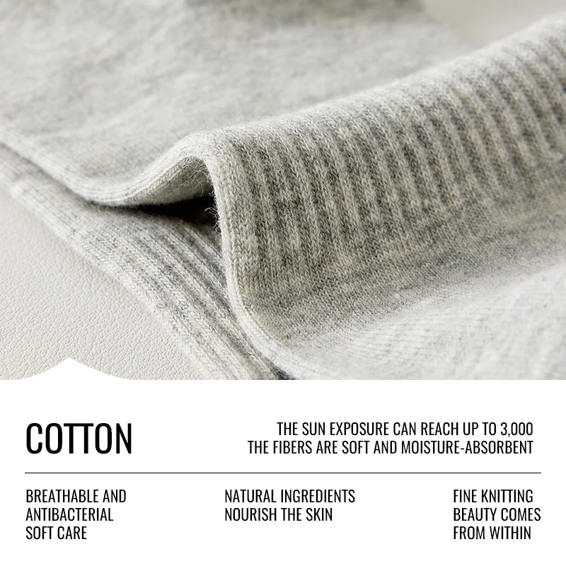 MiiOW Long Staple Cotton Socks Winter Men Teens Athletic School Sports Socks Long Crew Sock Moisture Wicking Anti Odor Warm Sock